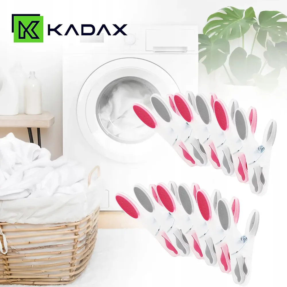 Kadax Pinces à vêtements pour linge 12 pièces