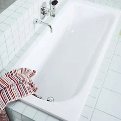 Kaldewei Eurowa 140x70 cm Baignoire rectangulaire en acier émaillé, sans pieds, blanc alpin (119500010001)