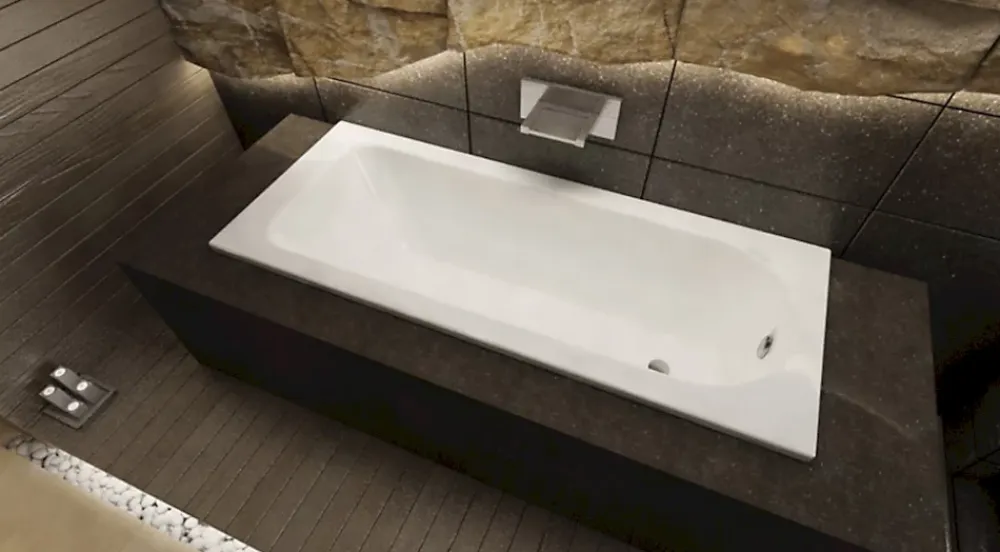 Baignoire Droite|Kaldewei Saniform Plus 170 x 75 cm Baignoire droite 123 L en acier émaillé, sans pieds, blanc alpin (112600010001)