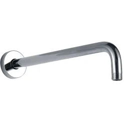 Kibath Bras de douche rond mural 40 cm finition chromée en laiton