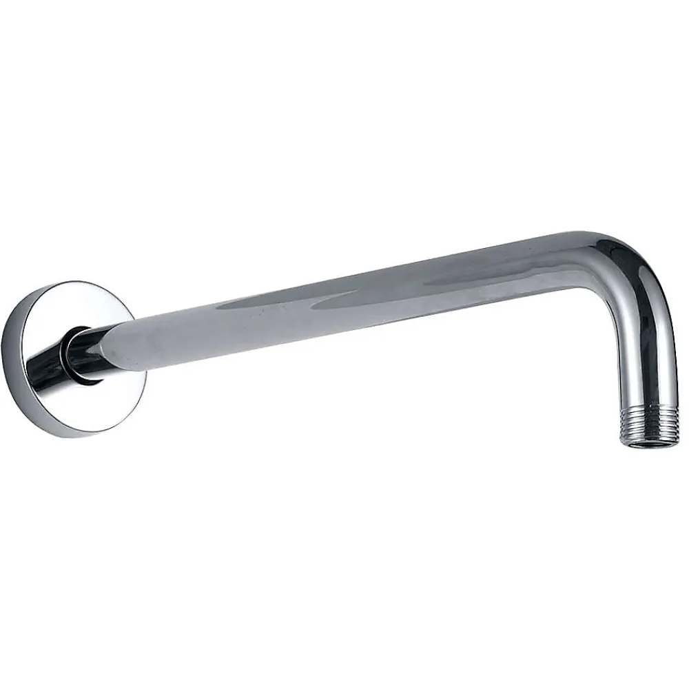 Kibath Bras de douche rond mural 40 cm finition chromée en laiton