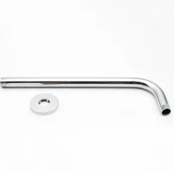 Kibath Bras de douche rond mural 40 cm finition chromée en laiton
