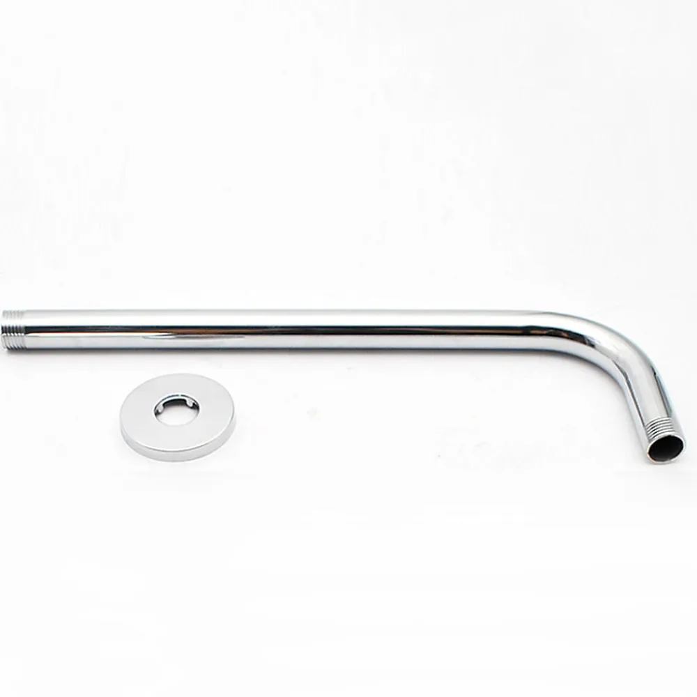 Kibath Bras de douche rond mural 40 cm finition chromée en laiton