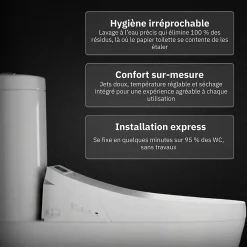 Magnifiak Kit Abattant WC Japonais Lavant avec eau chaude (Forme O)