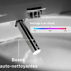 Magnifiak Kit Abattant WC Japonais Lavant avec eau chaude (Forme O)