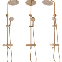 Rea Kit de douche avec thermostat Lungo Rose Gold