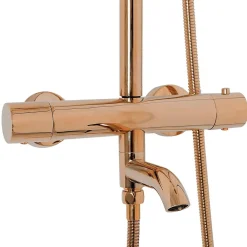 Rea Kit de douche avec thermostat Lungo Rose Gold