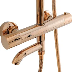 Rea Kit de douche avec thermostat Lungo Rose Gold