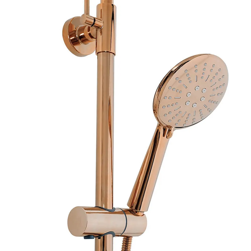 Rea Kit de douche avec thermostat Lungo Rose Gold