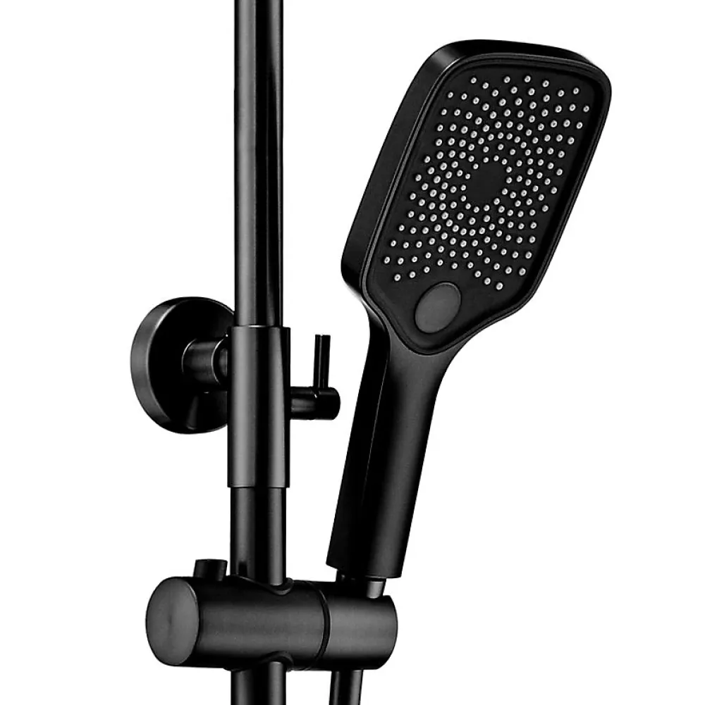 Colonne De Douche Mécanique|Rea Kit De Douche Avec Thermostat Rob Black