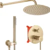 Rea Kit De Douche Encastré Lungo Brush Gold 17X16X36,5Cm + Box
