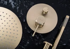 Rea Kit De Douche Encastré Lungo Grip Brush Gold + Box