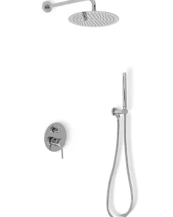Rea Kit De Douche Encastré Lungo Chrome 17X16X36,5Cm + Box