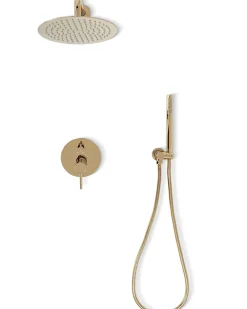 Rea Kit De Douche Encastré Lungo Gold 17X16X36,5Cm + Box