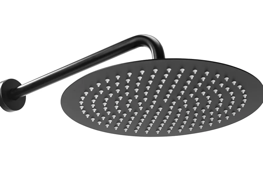 Colonne De Douche Mécanique|Rea Kit De Douche Encastré Lungo Thermostat Black 15X30X36,5Cm