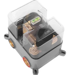 Colonne De Douche Mécanique|Rea Kit De Douche Encastré Lungo Thermostat Black 15X30X36,5Cm