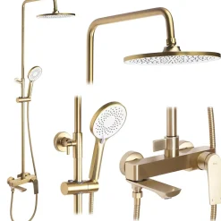 Rea Kit De Douche Avalon Brush Gold 50X23X153,1Cm