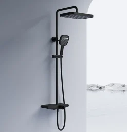 Rea Kit De Douche Bari Black 37X31X100Cm