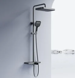 Rea Kit De Douche Bari Titanium 37X31X100Cm