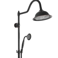 Colonne De Douche Mécanique|Rea Kit De Douche Bergamo Black 50X21X150Cm