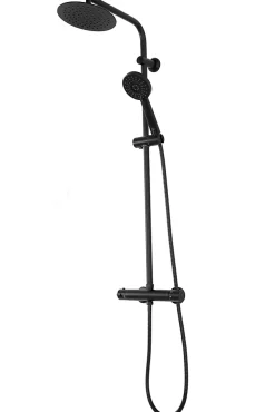 Rea Kit De Douche Bliss Thermostat Black 38,5X27,5X100Cm