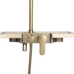 Colonne De Douche Mécanique|Rea Kit De Douche Bravo Brush Gold 45X40X105Cm