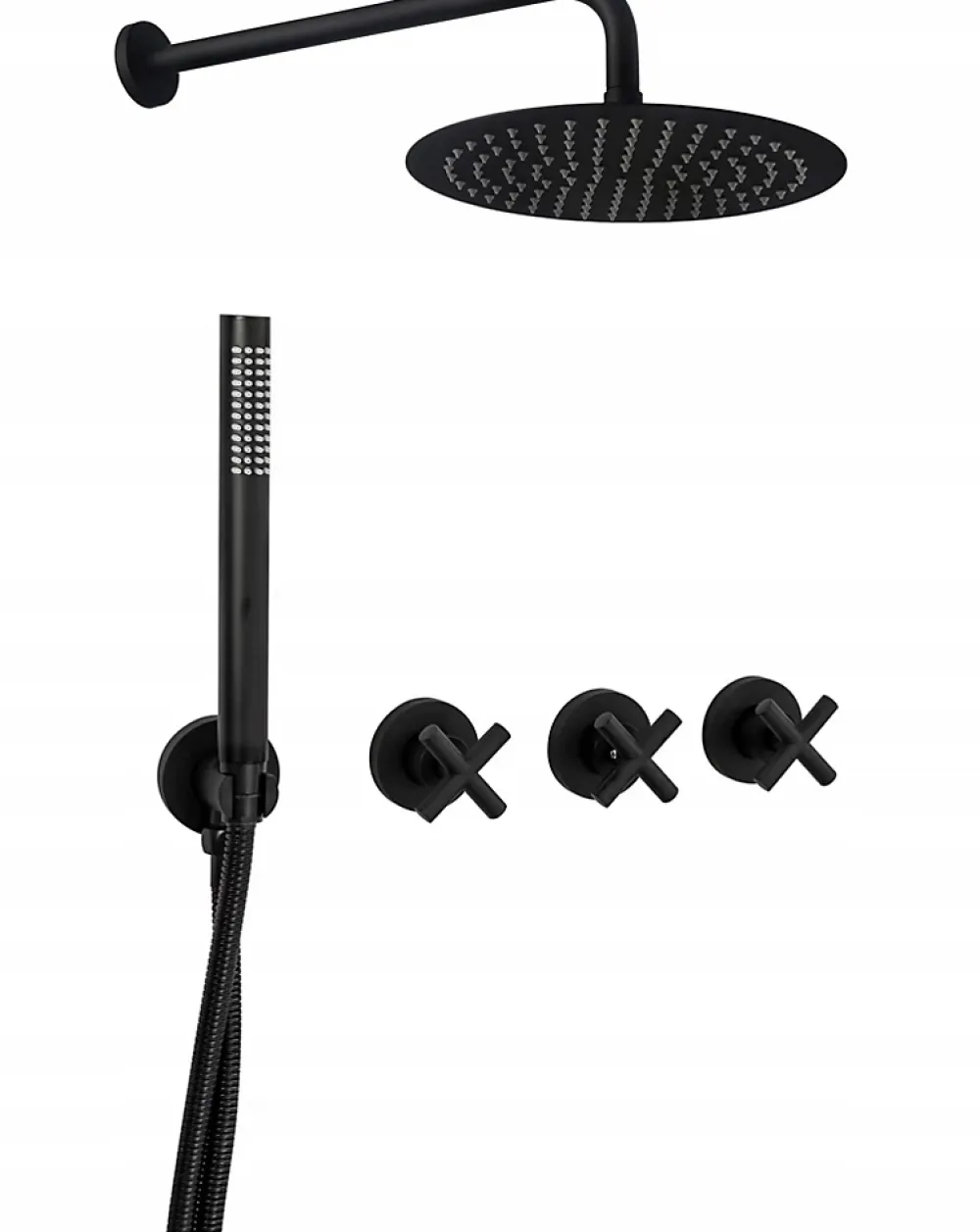 Colonne De Douche Encastrable|Rea Kit De Douche Exit Black 51X30X36Cm