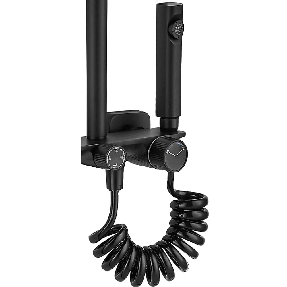Rea Kit De Douche Helix Black 38X30X114,5Cm