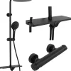 Colonne De Douche Mécanique|Rea Kit De Douche Mike Thermostat Black 13X27,5X98,5Cm