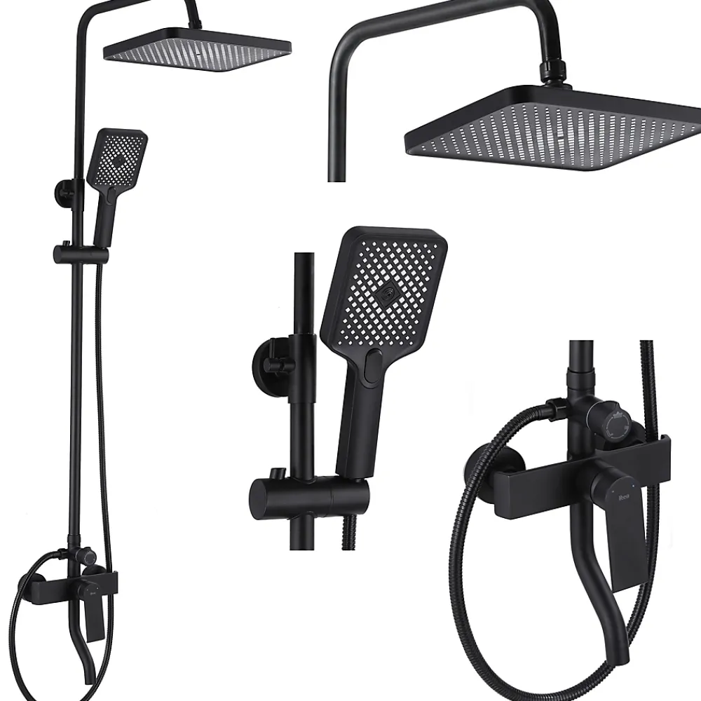 Rea Kit De Douche My2061-77B Hass Black 40,5X26,5X122Cm