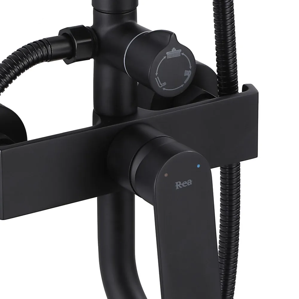 Rea Kit De Douche My2061-77B Hass Black 40,5X26,5X122Cm