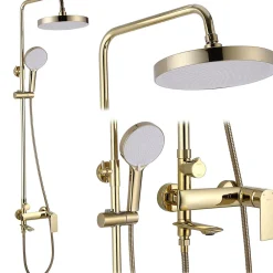 Rea Kit De Douche My2102-78G Veneta Gold 19X25X136Cm