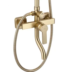 Colonne De Douche Mécanique|Rea Kit De Douche My2021-77Gg Argus Brush Gold 44X23X144Cm