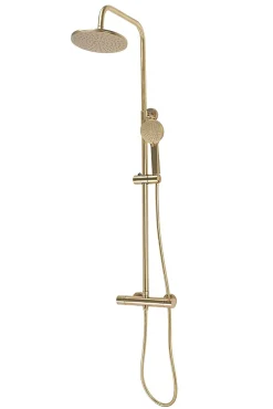 Rea Kit De Douche Parot Thermostat Brush Gold 10X27X120Cm