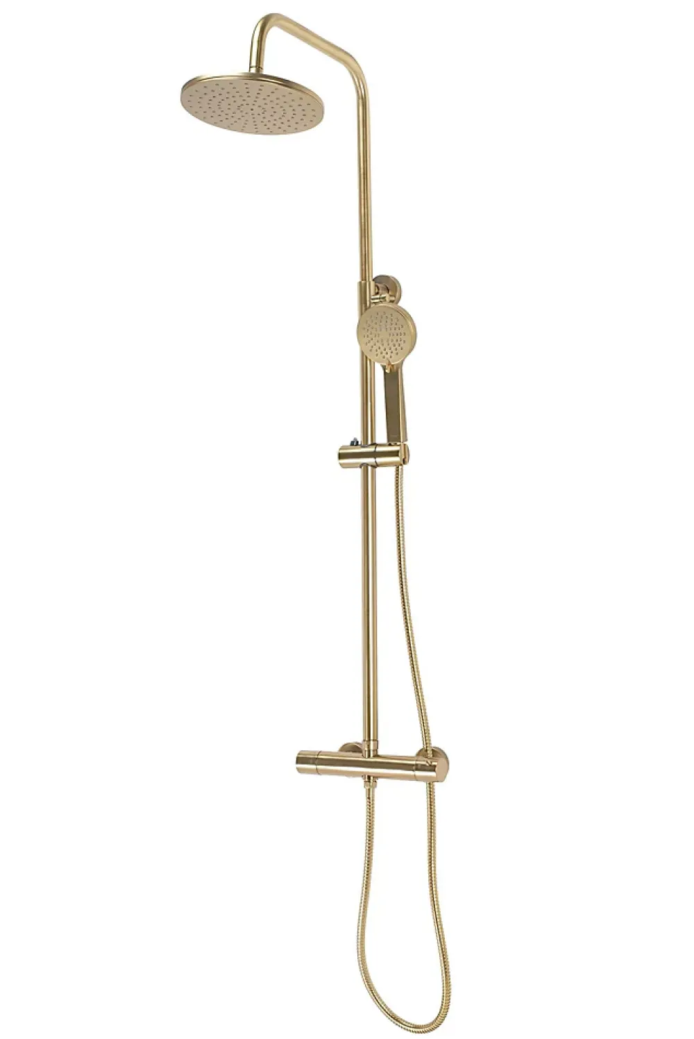 Rea Kit De Douche Parot Thermostat Brush Gold 10X27X120Cm