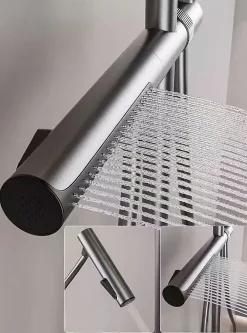 Colonne De Douche Mécanique|Rea Kit De Douche Pedro Thermostat Titanium