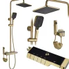 Rea Kit De Douche Rob Thermostat Brush Gold 11,5X33X115Cm