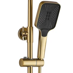 Rea Kit De Douche Rob Thermostat Brush Gold 11,5X33X115Cm