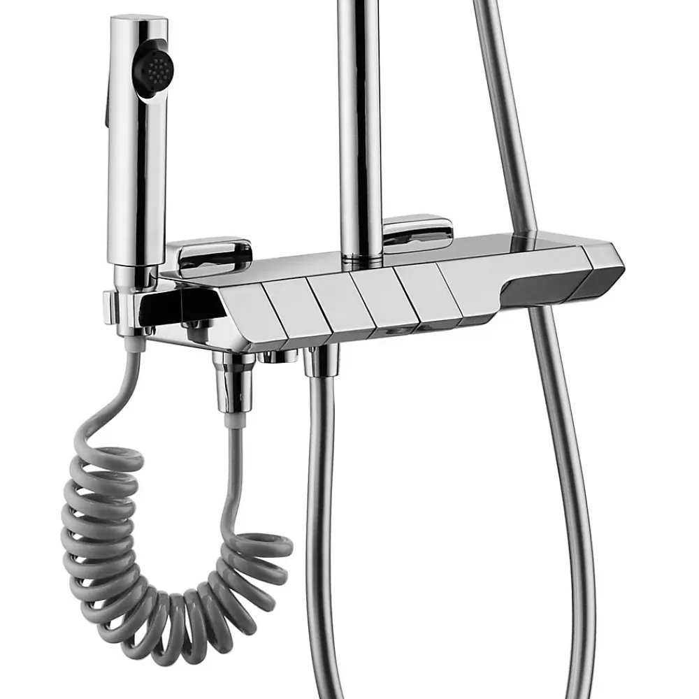 Rea Kit De Douche Rob Thermostat Chrome 11,5X33X115Cm