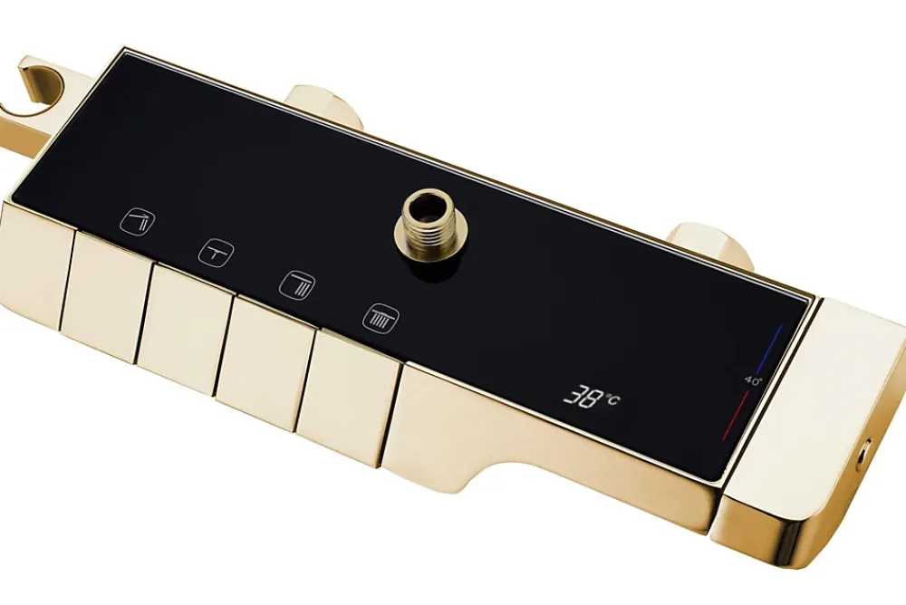 Rea Kit De Douche Rob Thermostat Gold 11,5X33X115Cm