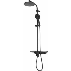 Colonne De Douche Mécanique|Rea Kit De Douche Santos Black 13,5X40X117Cm