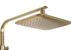 Colonne De Douche Mécanique|Rea Kit De Douche Tom Thermostat Brush Gold 8X27,5X120Cm