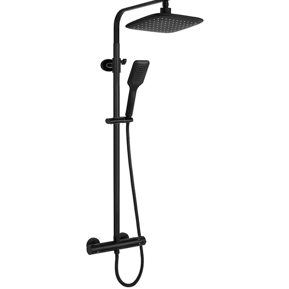 Rea Kit De Douche Tom Thermostat Black