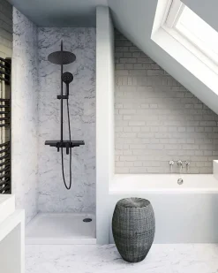 Colonne De Douche Mécanique|Rea Kit De Douche Vigo Black 51,5X40X99Cm
