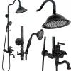 Rea Kit De Douche Vintage Black 46,5X20,5X137Cm
