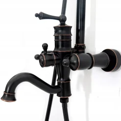 Rea Kit De Douche Vintage Black 46,5X20,5X137Cm
