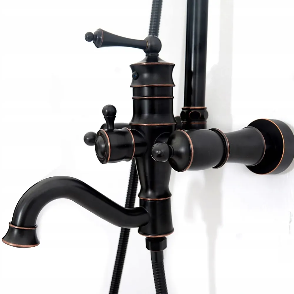 Rea Kit De Douche Vintage Black 46,5X20,5X137Cm