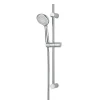 Colonne De Douche Sans Robinetterie|GoodHome Kit de douche sans robinetterie avec douchette 3 jets + barre réglable + flexible chrome Cavally