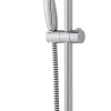 Colonne De Douche Sans Robinetterie|Grohe Kit de douche sans robinetterie avec douchette 1 jet + flexible + barre réglable, chrome, Vitalio Start