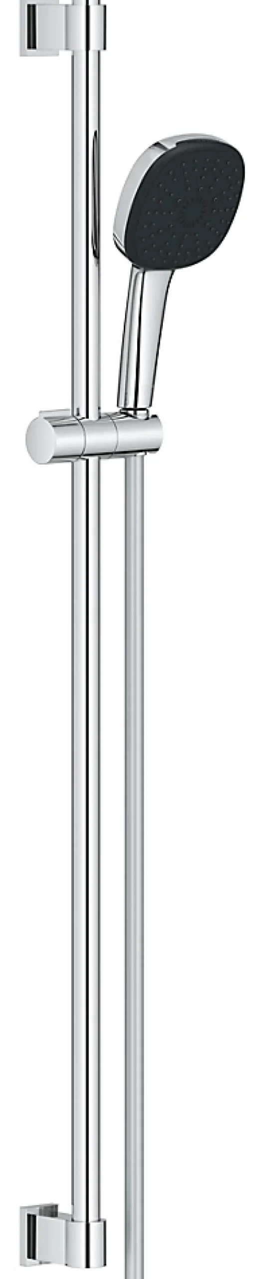 Grohe Kit de douche sans robinetterie avec douchette + flexible + barre chrome, Vitalio Comfort 100